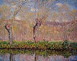 Claude Monet The Banks of the River Epte in Spring painting